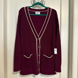 Old Navy NWT Size 2X Relaxed Cardigan Sweater w/Button Closure & Pockets